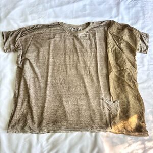 Johnny Was Pete and Greta Oversized Top Tunic Sheer Detail Women's Size Medium